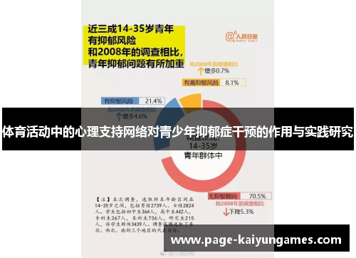 体育活动中的心理支持网络对青少年抑郁症干预的作用与实践研究