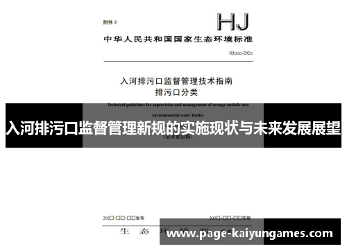 入河排污口监督管理新规的实施现状与未来发展展望